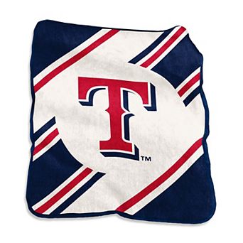 Texas Rangers Raschel Stripe Throw Blanket