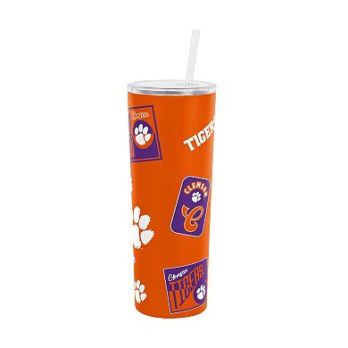 Logo Brands Clemson Tigers 30oz Dreamweave Straw Tumbler