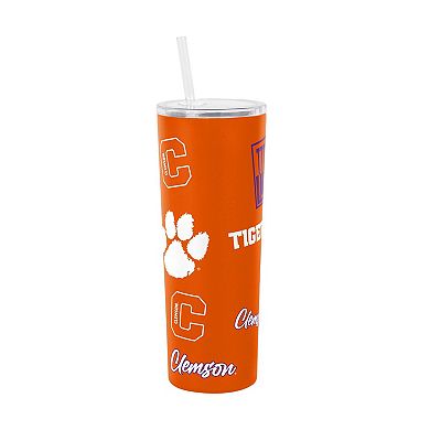 Logo Brands Clemson Tigers 30oz Dreamweave Straw Tumbler