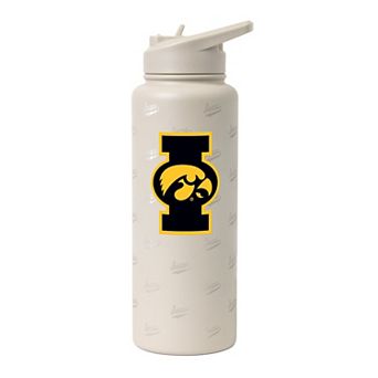 Logo Brands Iowa Hawkeyes 34oz. Sand Ghost Quencher Bottle