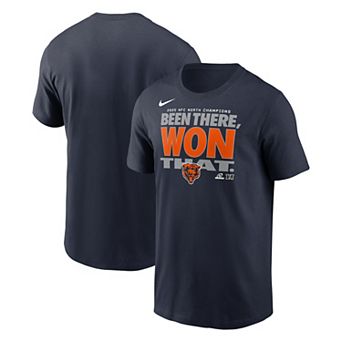 Men's Nike Navy Chicago Bears 2025 NFC North Division Champions Locker Room Trophy Collection T-Shirt