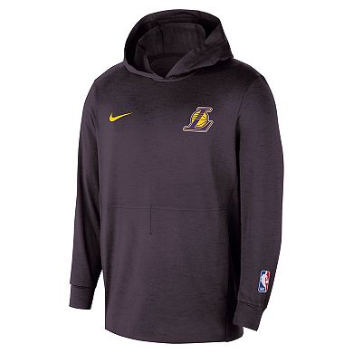 Men's Nike Black Los Angeles Lakers Authentic Practice Yoga Restore Dri-Fit Pullover Hoodie