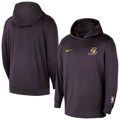 Men's Nike Black Los Angeles Lakers Authentic Practice Yoga Restore Dri-Fit Pullover Hoodie