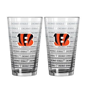 Logo Brands Cincinnati Bengals Two-Pack Chant Fade 16oz. Pint Glass Set