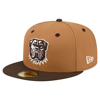 Men's New Era Light Brown/Dark Brown Cleveland Browns Two-Tone Walnut 59FIFTY Fitted Hat