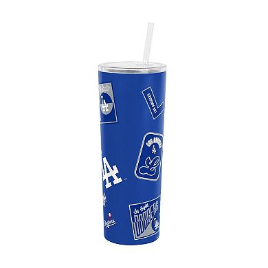 Logo Brands Los Angeles Dodgers 30oz Dreamweave Straw Tumbler