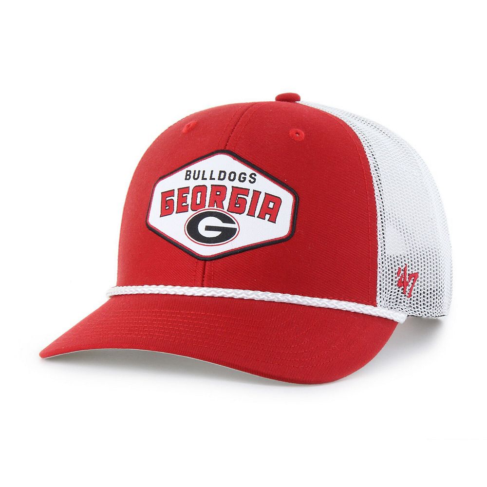 Men's '47 Red Georgia Bulldogs Ace Out Rope Adjustable Trucker Hat