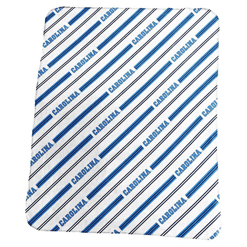 North Carolina Tar Heels Classic Vertical Stripe Fleece Throw Blanket, Team