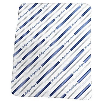 Los Angeles Dodgers Classic Vertical Stripe Fleece Throw Blanket