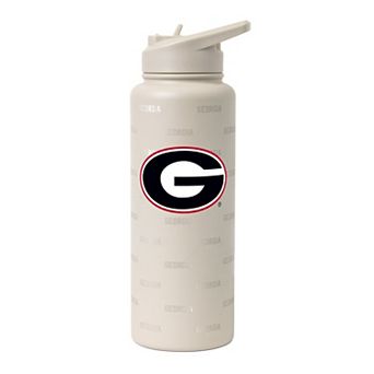 Logo Brands Georgia Bulldogs 34oz. Sand Ghost Quencher Bottle