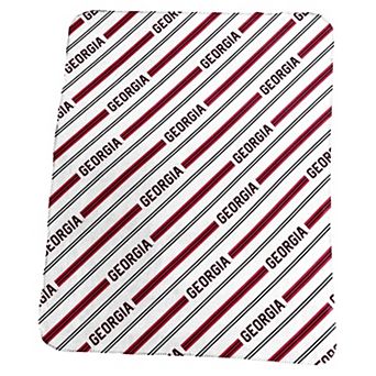 Georgia Bulldogs Classic Vertical Stripe Fleece Throw Blanket