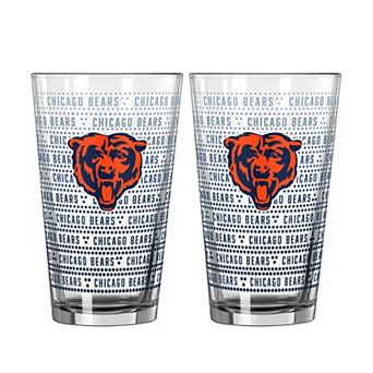 Logo Brands Chicago Bears Two-Pack Chant Fade 16oz. Pint Glass Set
