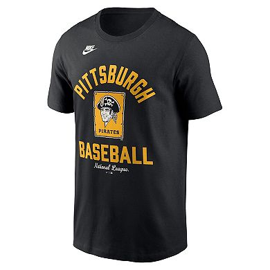Men's Nike Black Pittsburgh Pirates Cooperstown Collection T-Shirt