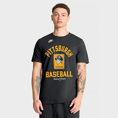 Men's Nike Black Pittsburgh Pirates Cooperstown Collection T-Shirt