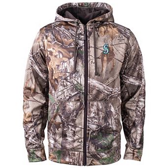 Men's Dunbrooke Camo Seattle Mariners Trophy Realtree Full-Zip Hoodie