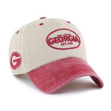Men's '47 Cream Georgia Bulldogs Breaking Trail Clean Up Adjustable Hat