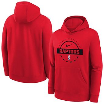 Youth Nike Red Toronto Raptors 2025/26 Club Fleece Practice Hoodie