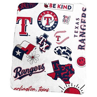 Texas Rangers Classic Native Fleece Throw Blanket