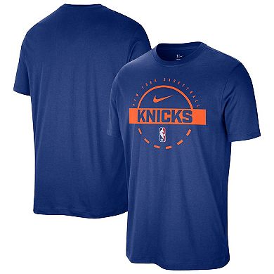 Men's Nike Blue New York Knicks Authentic Practice T-Shirt