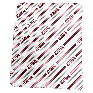 Alabama Crimson Tide Classic Vertical Stripe Fleece Throw Blanket