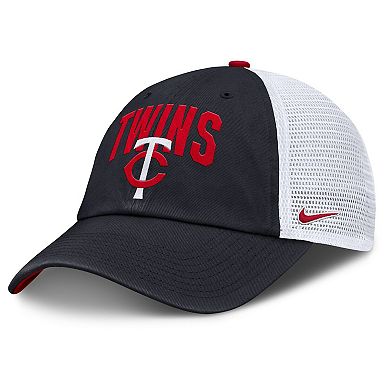 Men's Nike Navy Minnesota Twins Primetime Club Adjustable Trucker Hat