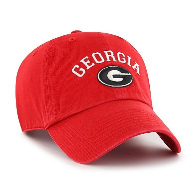 Men's '47 Red Georgia Bulldogs Classic Arch Clean Up Adjustable Hat
