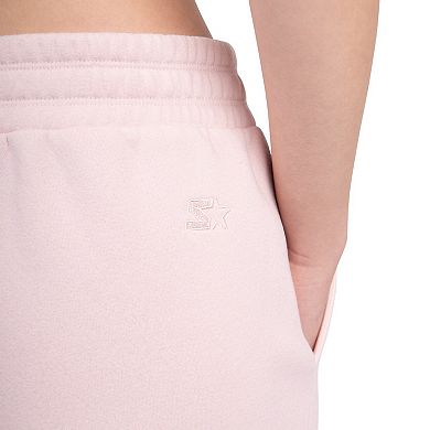 Women's Starter Pink Boston Bruins High-Waist Shorts