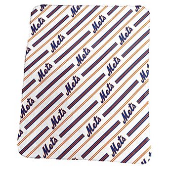 New York Mets Classic Vertical Stripe Fleece Throw Blanket