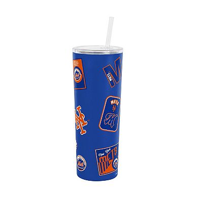 Logo Brands New York Mets 30oz Dreamweave Straw Tumbler