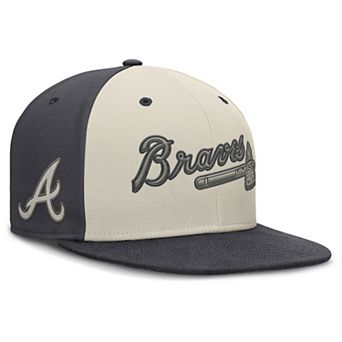 Men's Nike Anthracite Atlanta Braves Dri-FIT True Fitted Hat