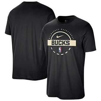 Men's Nike Black Milwaukee Bucks Authentic Practice T-Shirt