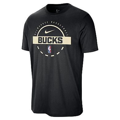 Men's Nike Black Milwaukee Bucks Authentic Practice T-Shirt