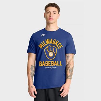 Men's Nike Royal Milwaukee Brewers Cooperstown Collection T-Shirt