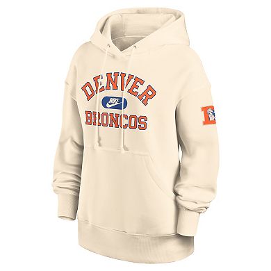 Women's Nike Natural Denver Broncos Oversized Legacy Phoenix Hoodie