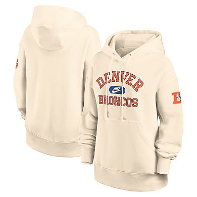 Women's Nike Natural Denver Broncos Oversized Legacy Phoenix Hoodie