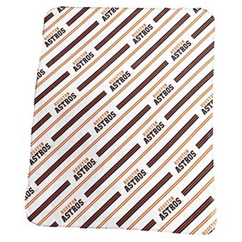 Houston Astros Classic Vertical Stripe Fleece Throw Blanket