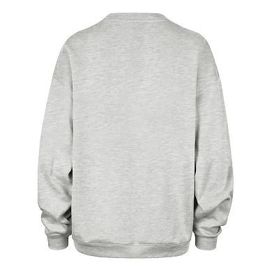 Women's '47 Gray Los Angeles Dodgers Arched Icon Oversized Sweatshirt