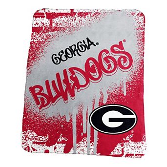Logo Brands Georgia Bulldogs 50" x 60" Classic Graffiti Fleece Throw Blanket