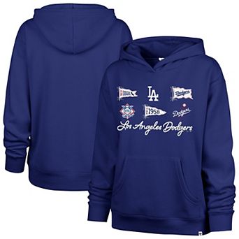 Women's '47 Royal Los Angeles Dodgers Bow & Banners Naomi Hoodie