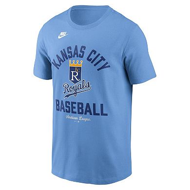 Men's Nike Light Blue Kansas City Royals Cooperstown Collection T-Shirt