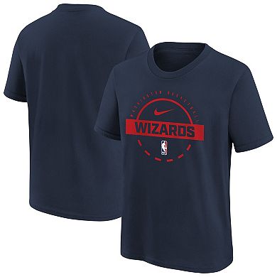 Youth Nike Navy Washington Wizards Practice T-Shirt