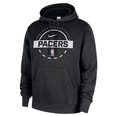 Men's Nike Black Indiana Pacers 2025/26 Authentic Practice Club Pullover Hoodie