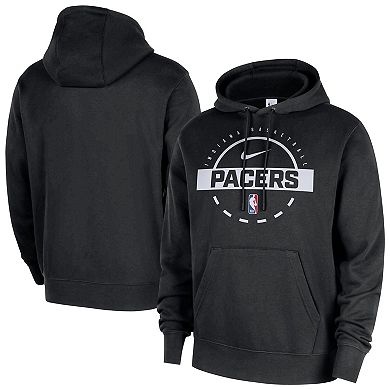 Men's Nike Black Indiana Pacers 2025/26 Authentic Practice Club Pullover Hoodie