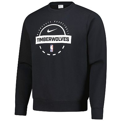 Men's Nike Black Minnesota Timberwolves 2025/26 Authentic Practice Club Sweatshirt
