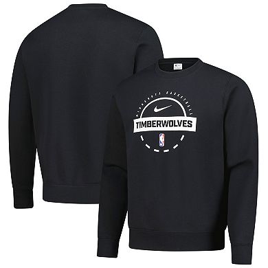 Men's Nike Black Minnesota Timberwolves 2025/26 Authentic Practice Club Sweatshirt