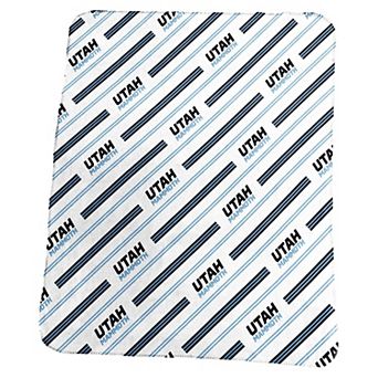 Utah Mammoth Classic Vertical Stripe Fleece Throw Blanket