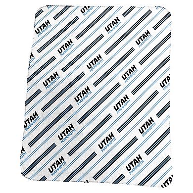 Utah Mammoth Classic Vertical Stripe Fleece Throw Blanket