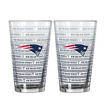Logo Brands New England Patriots Two-Pack Chant Fade 16oz. Pint Glass Set