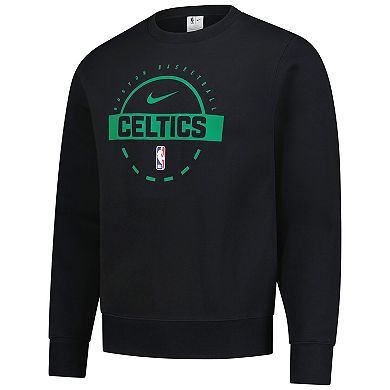 Men's Nike Black Boston Celtics 2025/26 Authentic Practice Club Sweatshirt