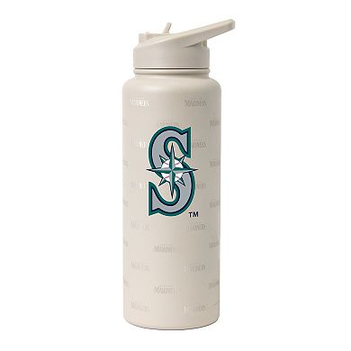 Logo Brands Seattle Mariners 34oz. Sand Ghost Quencher Bottle